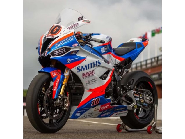 2019-2022 BMW S1000RR Motorcycle Fairings - Blue Red White Smiths Canada for Sale