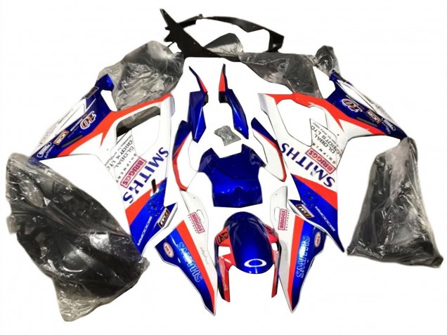 2019-2022 BMW S1000RR Motorcycle Fairings - Blue Red White Smiths Canada for Sale