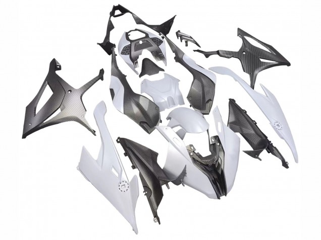 2019-2022 BMW S1000RR Motorcycle Fairings - Grey Black Carbon Fiber Canada for Sale