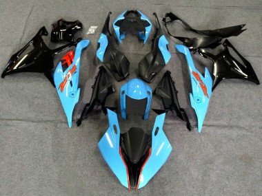 2019-2022 BMW S1000RR Motorcycle Fairings - Black Light Blue Canada for Sale