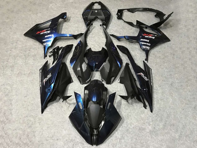 2019-2022 BMW S1000RR Motorcycle Fairings - Black Dark Blue Canada for Sale