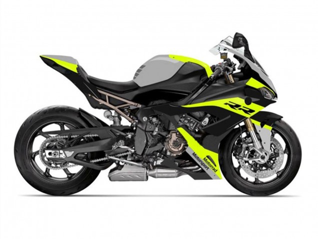 2019-2022 BMW S1000RR Motorcycle Fairings - Black Yellow Grey Canada for Sale