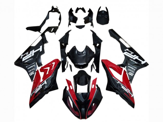 2017-2018 BMW S1000RR Motorcycle Fairing - Red Glossy Black Canada for Sale