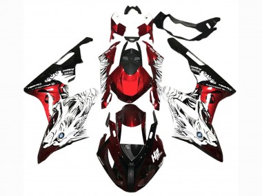 2017-2018 BMW S1000RR Motorcycle Fairings - White Red Black Canada for Sale