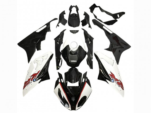 2017-2018 BMW S1000RR Motorcycle Fairings - White Glossy Black Canada for Sale