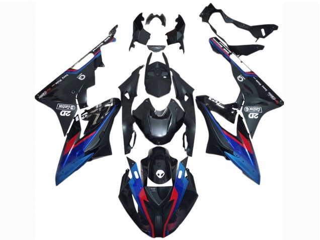 2017-2018 BMW S1000RR Motorcycle Fairings - Blue Red Glossy Black Castrol Canada for Sale
