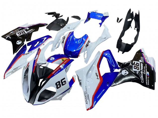 2017-2018 BMW S1000RR Bike Fairings - White Blue Red Glossy Black Canada for Sale