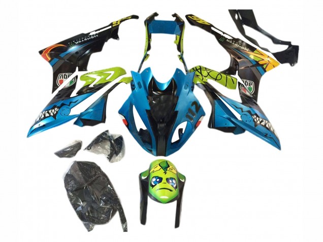 2017-2018 BMW S1000RR Motorcycle Fairings - Blue Yellow Shark Canada for Sale