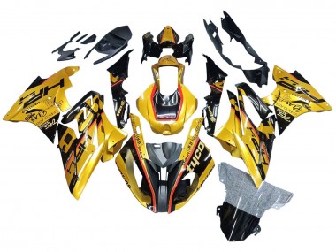 2017-2018 BMW S1000RR Motorcycle Fairings - Gold Black Tyco Canada for Sale