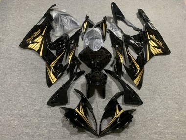 2015-2016 BMW S1000RR Motorcycle Fairings - Glossy Black Gold Canada for Sale