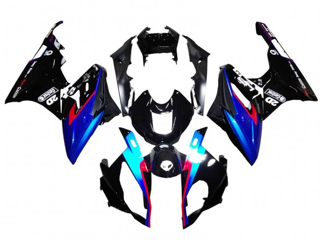 2015-2016 BMW S1000RR Motorcycle Fairings - Red Blue Black Glossy Black Canada for Sale