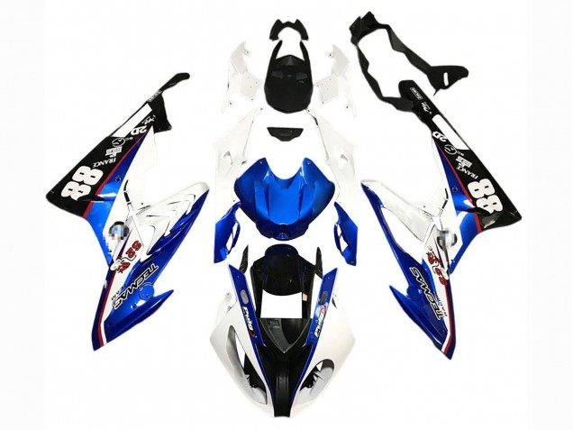 2015-2016 BMW S1000RR Motorcycle Fairings - White Blue Black 88 Canada for Sale