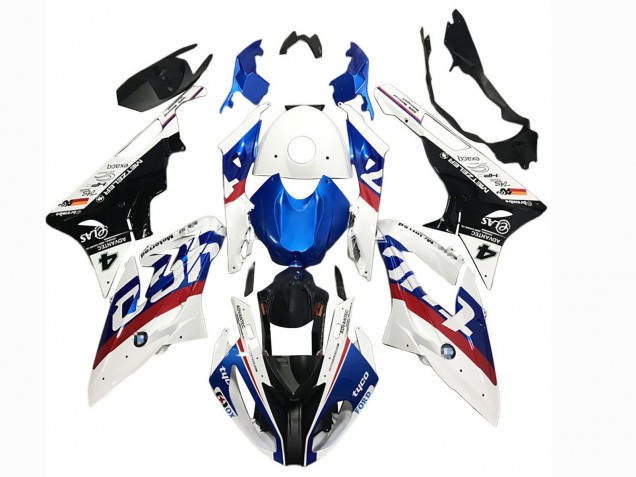 2015-2016 BMW S1000RR Motorcycle Fairings - White Red Blue Black Tyco Canada for Sale