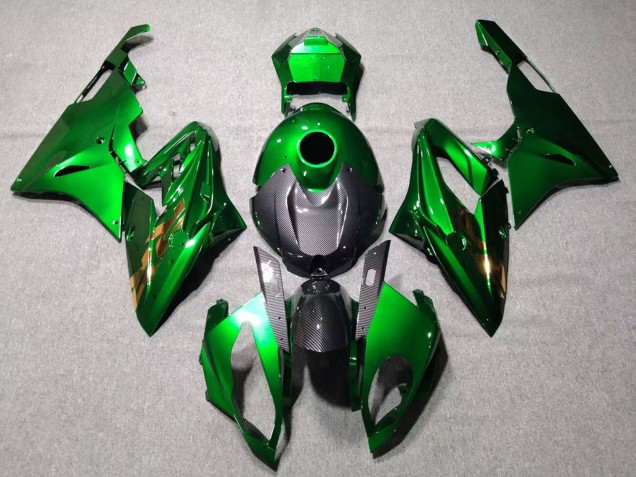 2015-2016 BMW S1000RR Motorcycle Fairings - Green Black Carbon Fiber Canada for Sale
