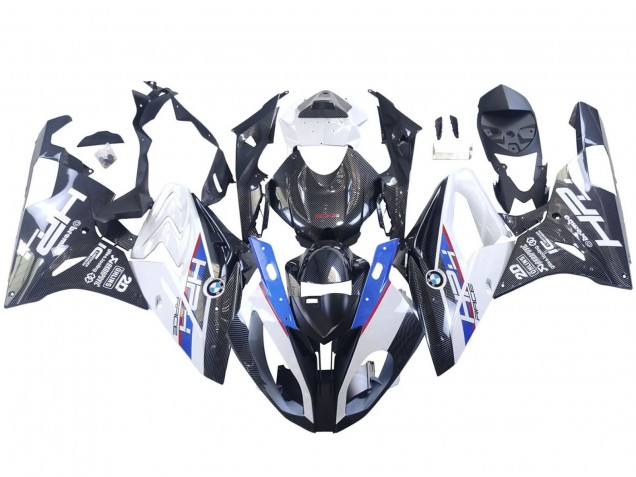 2015-2016 BMW S1000RR Motorcycle Fairings - White Blue Black Carbon Fiber Canada for Sale