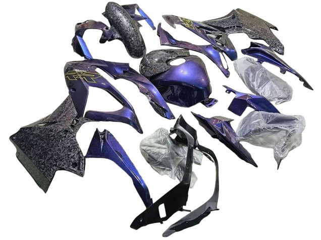 2015-2016 BMW S1000RR Motorcycle Fairings - Gradient Purple Blue Forged Carbon Fiber Canada for Sale