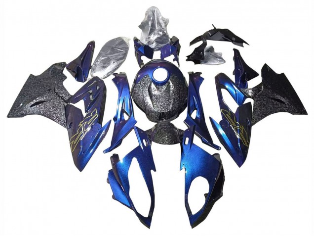 2015-2016 BMW S1000RR Motorcycle Fairings - Gradient Purple Blue Forged Carbon Fiber Canada for Sale