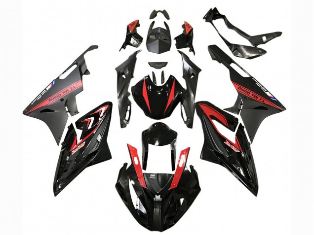 2015-2016 BMW S1000RR Motorcycle Fairings - Red Glossy Black Matte Black Canada for Sale