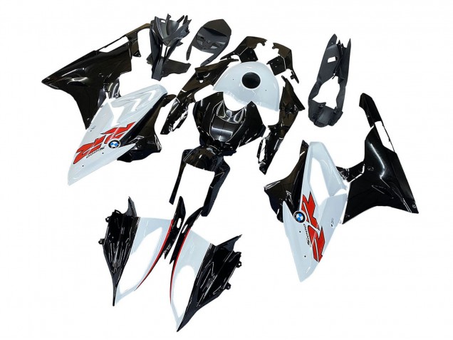 2015-2016 BMW S1000RR Motorcycle Fairings - White Black Carbon Fiber Canada for Sale