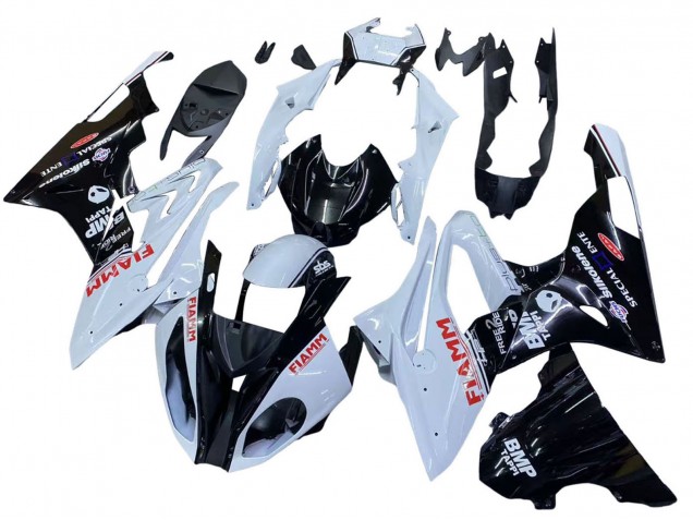 2015-2016 BMW S1000RR Motorcycle Fairings - White Glossy Black Fiamm Canada for Sale