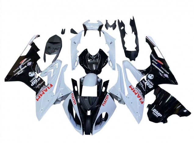 2015-2016 BMW S1000RR Motorcycle Fairings - White Glossy Black Fiamm Canada for Sale