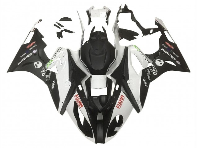 2015-2016 BMW S1000RR Motorcycle Fairings - White Matte Black HP Fiamm Canada for Sale