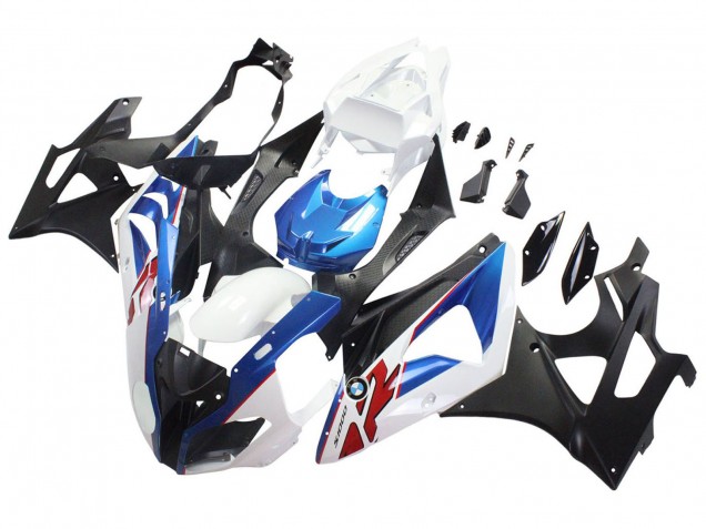 2009-2014 BMW S1000RR Motorcycle Fairings - White Blue Matte Black Canada for Sale