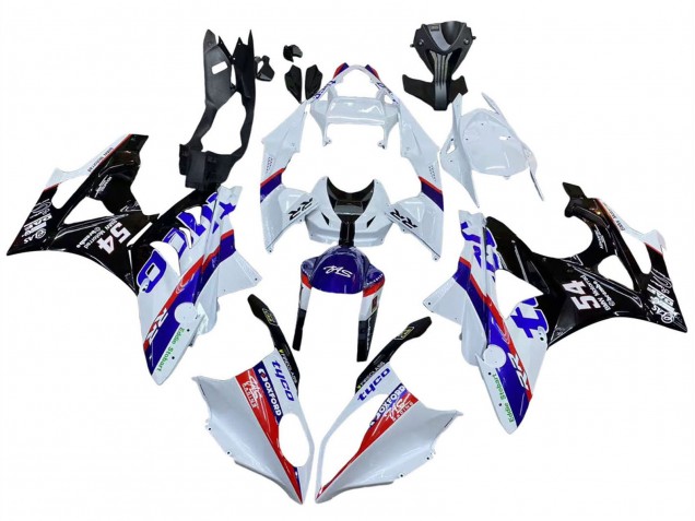 2009-2014 BMW S1000RR Motorcycle Fairings - White Red Blue Black Tyco Canada for Sale