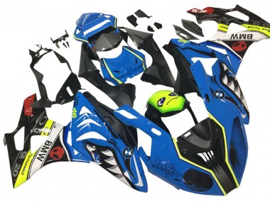 2009-2014 BMW S1000RR Motorcycle Fairings - Blue Yellow Red Black Shark VR 46 Canada for Sale