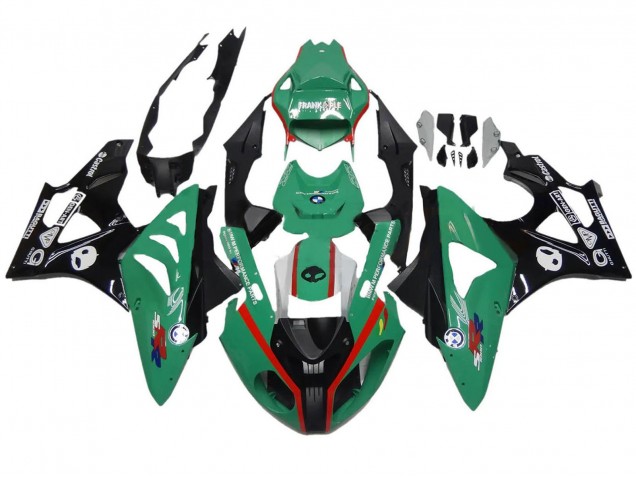 2009-2014 BMW S1000RR Motorcycle Fairings - Green Red Black Canada for Sale