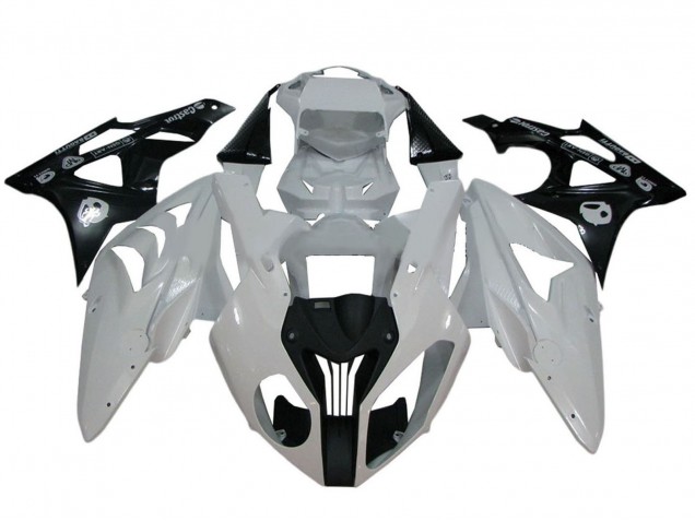 2009-2014 BMW S1000RR Motorcycle Fairings - White Glossy Black Canada for Sale