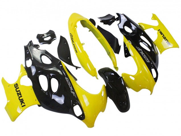 2004-2006 Suzuki GSX600F/GSX750F Motorcycle Fairings - Glossy Black Yellow Canada for Sale