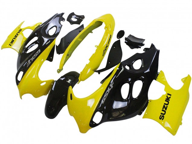2004-2006 Suzuki GSX600F/GSX750F Motorcycle Fairings - Glossy Black Yellow Canada for Sale