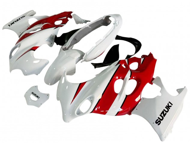 2004-2006 Suzuki GSX600F/GSX750F Motorcycle Fairings - White Red Canada for Sale