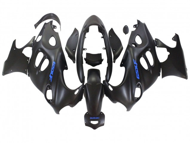 2004-2006 Suzuki GSX600F/GSX750F Motorcycle Fairings - Matte Black with Blue Logo Canada for Sale