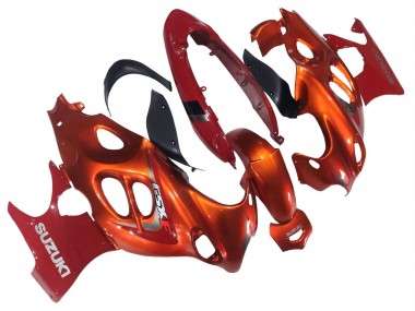2004-2006 Suzuki GSX600F/GSX750F Motorcycle Fairings - Burnt Orange White Logo Canada for Sale