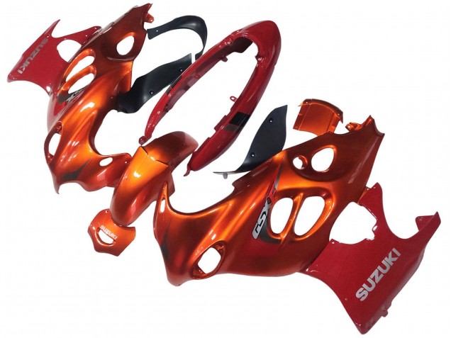 2004-2006 Suzuki GSX600F/GSX750F Motorcycle Fairings - Burnt Orange White Logo Canada for Sale