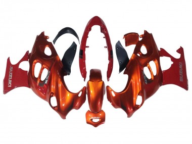 2004-2006 Suzuki GSX600F/GSX750F Motorcycle Fairings - Burnt Orange White Logo Canada for Sale