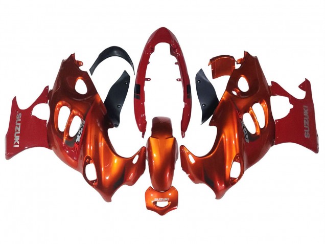 2004-2006 Suzuki GSX600F/GSX750F Motorcycle Fairings - Burnt Orange White Logo Canada for Sale