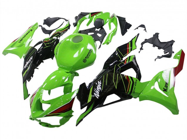 2023-2025 Kawasaki ZX6R Motorcycle Fairings - Green Black Canada for Sale