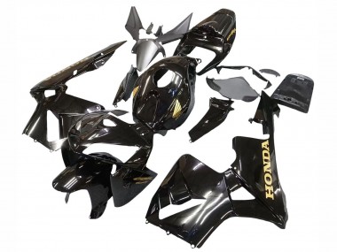 2005-2006 Honda CBR600RR Motorcycle Fairings - Black with Gold Logo Canada for Sale