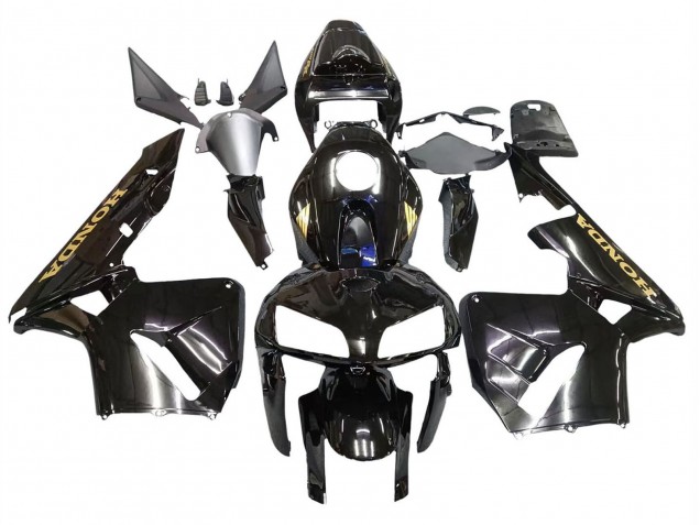 2005-2006 Honda CBR600RR Motorcycle Fairings - Black with Gold Logo Canada for Sale