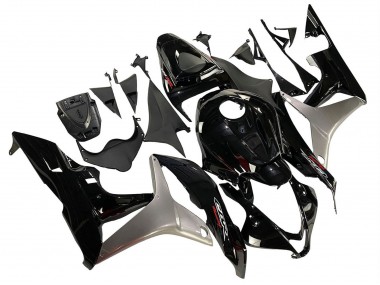 2007-2008 Honda CBR600RR Motorcycle Fairing Kits - Silver Glossy Black Canada for Sale