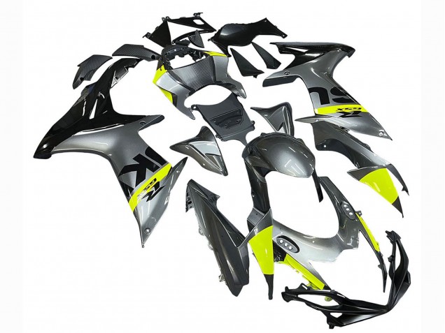 2011-2024 Suzuki GSXR 600 / GSXR 750 Motorcycle Fairings - Silver Yellow Black Canada for Sale
