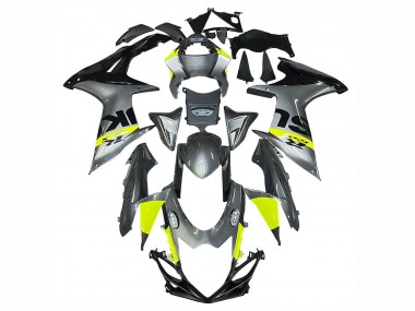 2011-2024 Suzuki GSXR 600 / GSXR 750 Motorcycle Fairings - Silver Yellow Black Canada for Sale