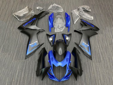 2011-2024 Suzuki GSXR 600 / GSXR 750 Motorcycle Fairing Kits - Blue Matte Black Canada for Sale