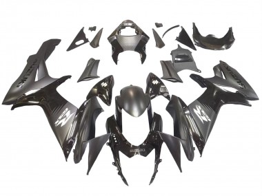2011-2024 Suzuki GSXR 600 / GSXR 750 Motorcycle Fairings - Matte Black Glossy Black White Decal Canada for Sale