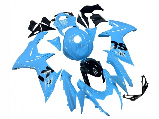 2011-2024 Suzuki GSXR 600 / GSXR 750 Motorcycle Fairings - Light Blue Black Canada for Sale