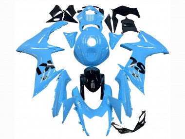 2011-2024 Suzuki GSXR 600 / GSXR 750 Motorcycle Fairings - Light Blue Black Canada for Sale