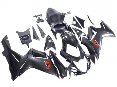 2011-2024 Suzuki GSXR 600 / GSXR 750 Motorcycle Fairings - Black Carbon Fiber Red Canada for Sale